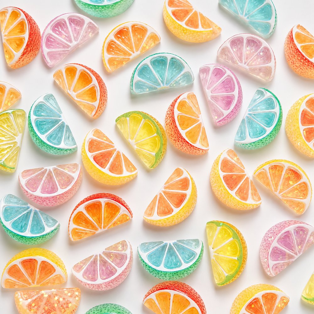 Citrus Slice Resin Charms