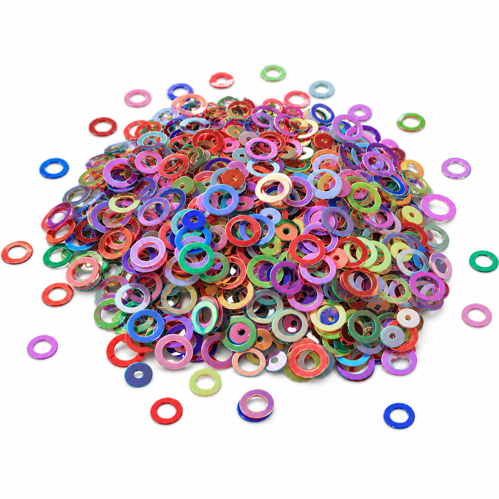 Iridescent Circle Ring Sequins