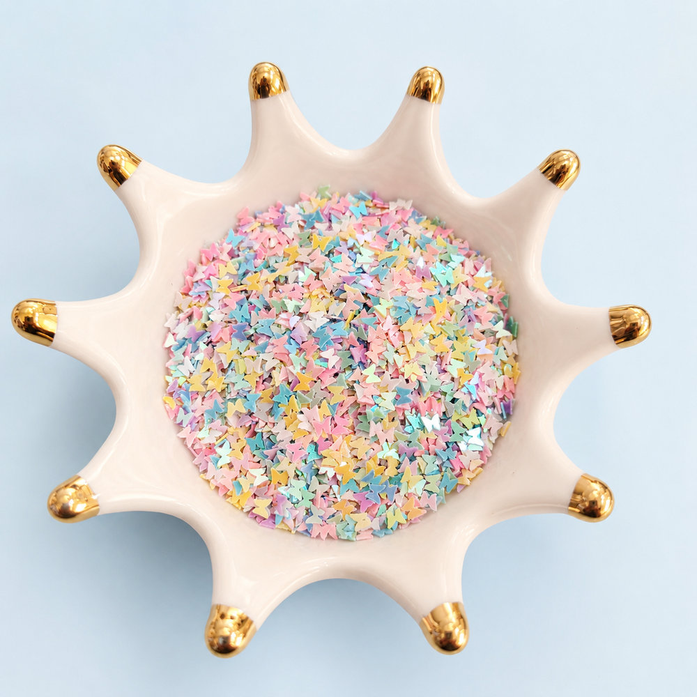 Pastel Butterfly Confetti Bowl