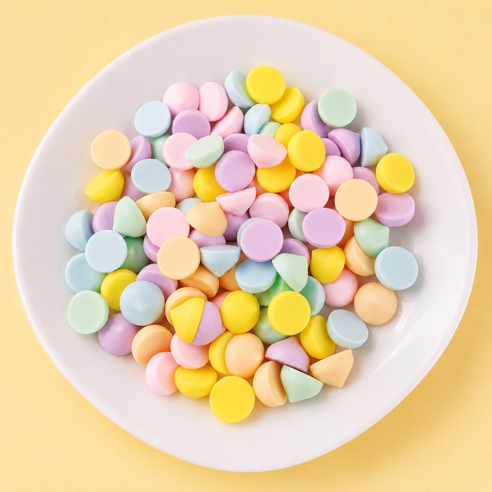 Pastel Candy Disc Charms