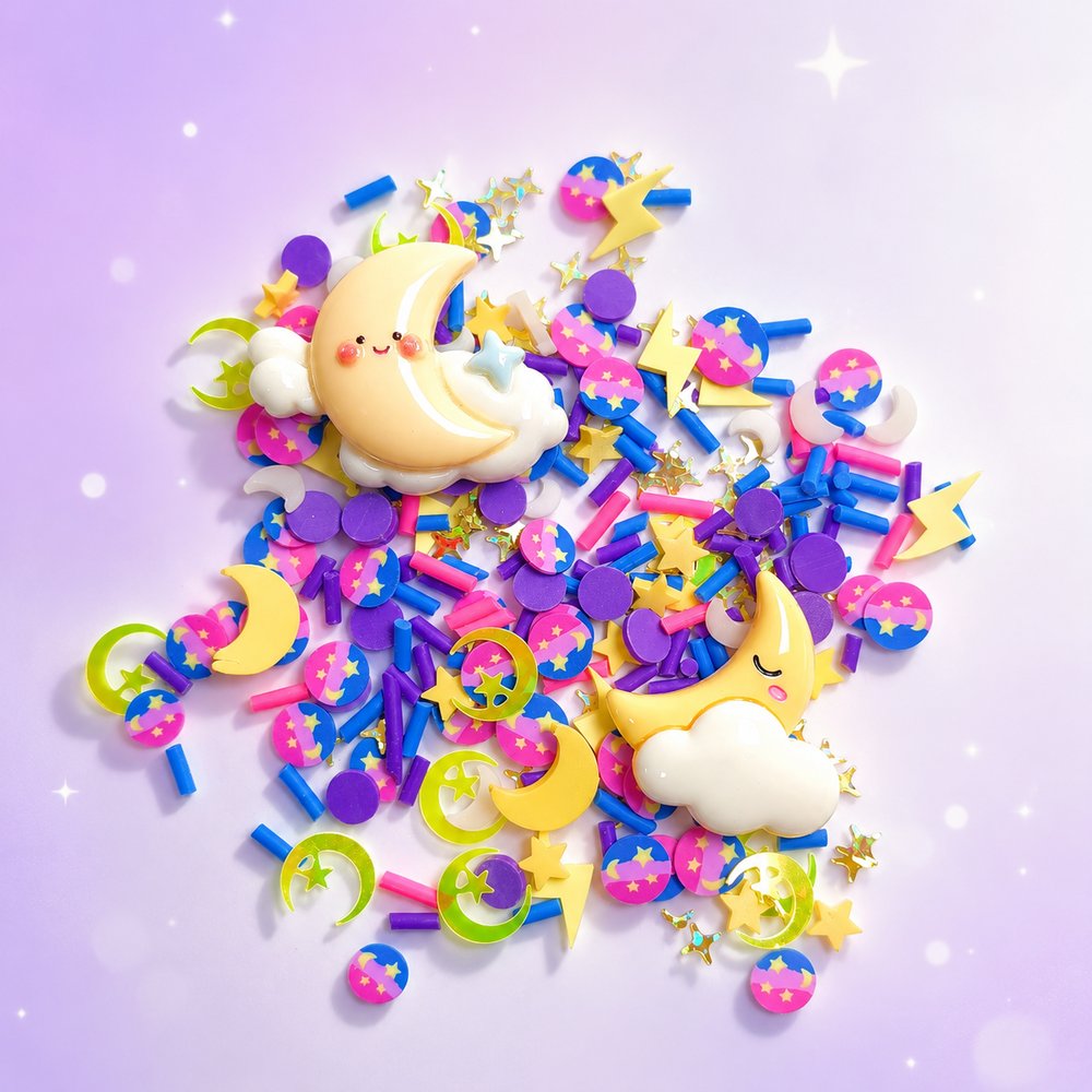sparkly cute charm scatter mix