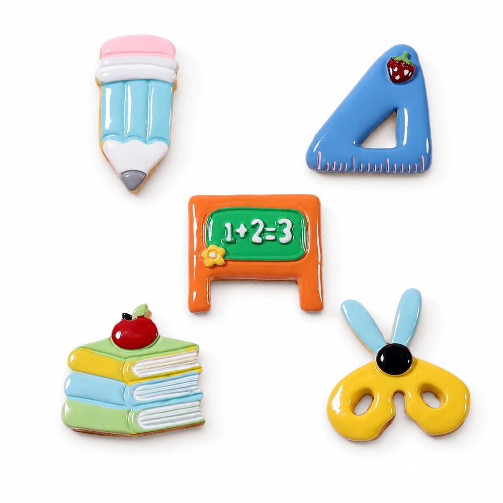 School Supplies Flatback Charms